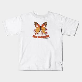 New Creation 2 Corinthians 5:17 Monarch Butterfly and Wildflowers Kids T-Shirt